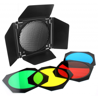Godox BD-04 klapky s voštinou a farebnými filtrami