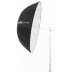 Godox UB-105W parabolický dáždnik biely odrazný 105cm Godox UB-105W parabolický dáždnik biely odrazný 105cm