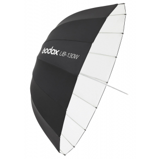 Godox UB-130W parabolický dáždnik biely odrazný 130cm